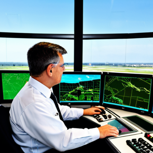 Home 7 Air Traffic Controller in Action**
"A professional air traffic controller, fully clothed in appropriate attire, working in a modern air traffic control tower, looking intently at radar screens, safe for work, perfect anatomy, natural proportions, professional environment, modest clothing, family-friendly."
**