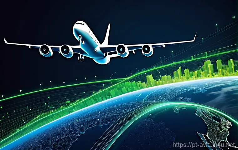 항공운항관리사 기술 트렌드 - Modern Aviation Dispatcher with AI Flight Management Systems**

A highly detailed, realistic image o...