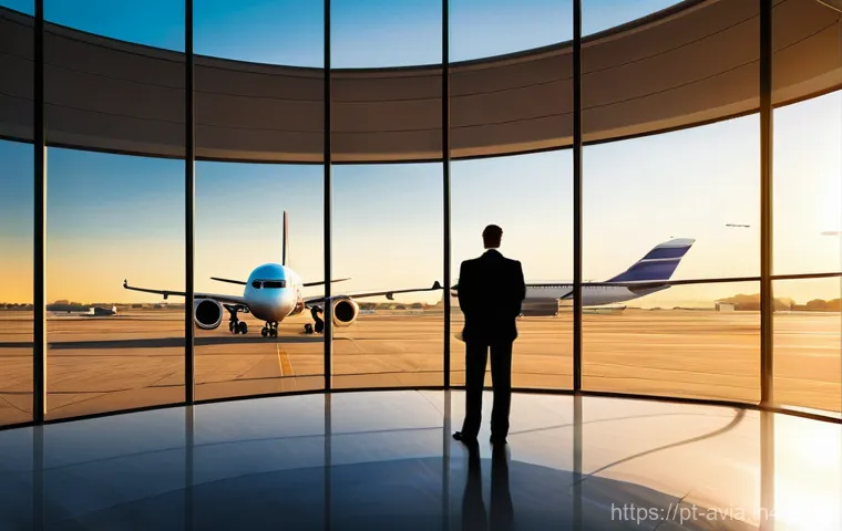 항공운항관리사 직무 만족도 - **Prompt:** A vibrant, futuristic depiction of a diverse Flight Operations Manager, possibly in thei...