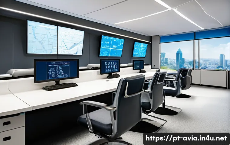 항공운항관리사 시험 장소 정보 - A modern examination center interior designed for air traffic controller tests in S&atilde;o Paulo, featuri...